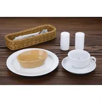 ovale Steingut-Auflaufformen | 14,5 x 10,4 x (h) 4,4 cm | 6 Stück