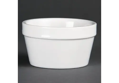  Olympia Ramequin empilable | Porcelaine | Blanc | Ø95mm | 6 pièces 