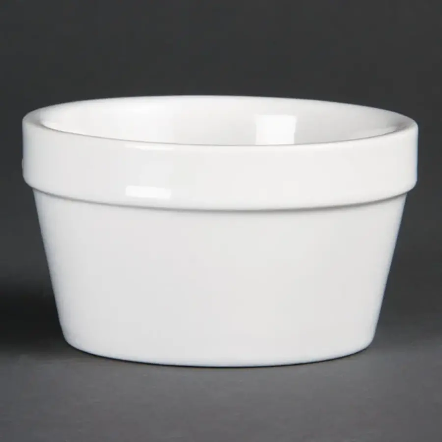 Stapelbare ramekin | Porselein | Wit | Ø95mm | 6 stuks