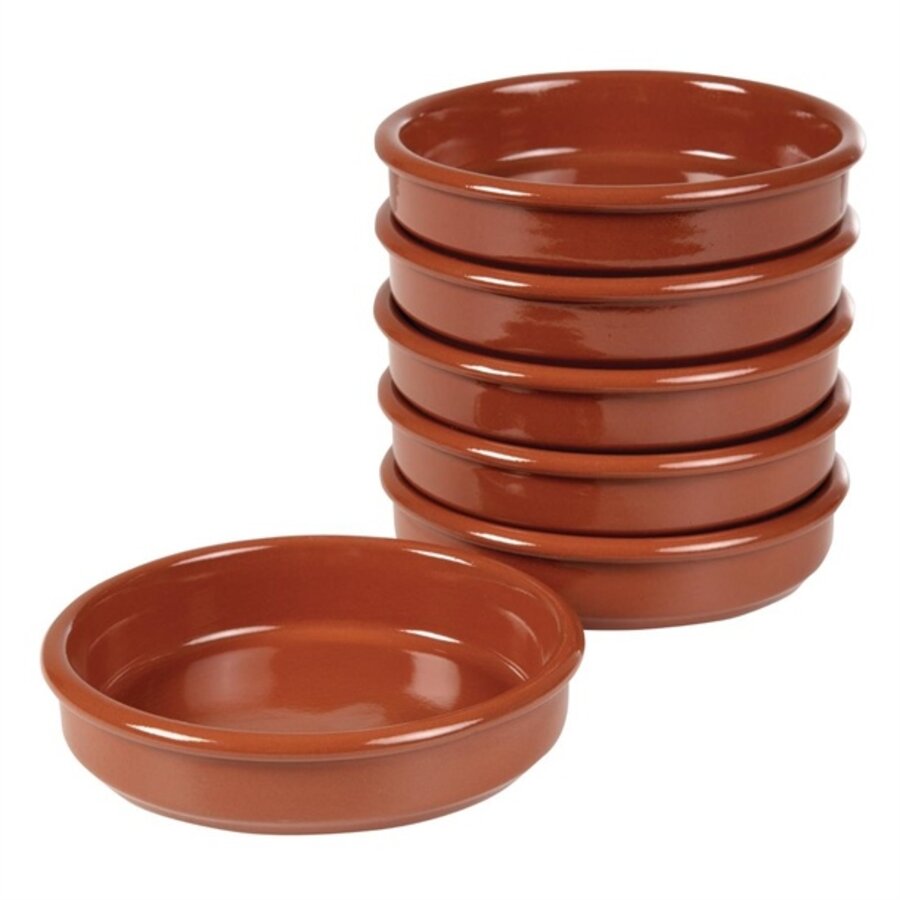 Tapasschalen aus Terrakotta-Keramik | Ø12,8cm | 24 Stück