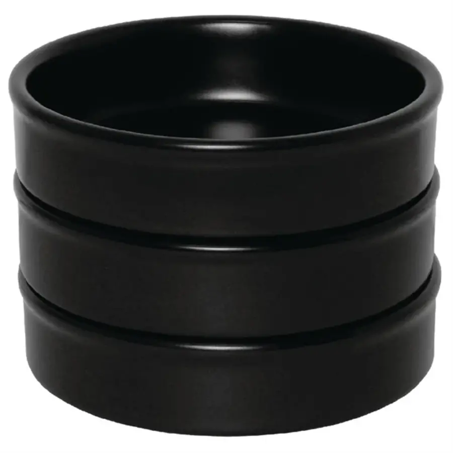 Stackable bowl matt black | Ø10.2 | 6 pieces