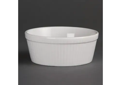  Olympia Présentoir à gâteaux rond en faïence blanche | 5,3(h)x13,4cm | 6 pièces 