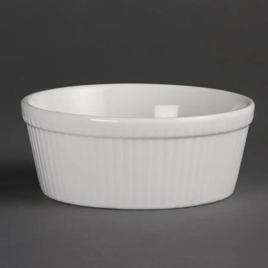 Whiteware round cake dish | 5.3(h)x13.4cm | 6 pieces