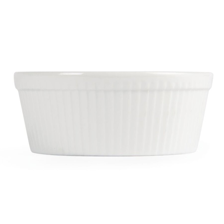 Runder Tortenständer aus Weißware | 5,3 (h) x 13,4 cm | 6 Stück