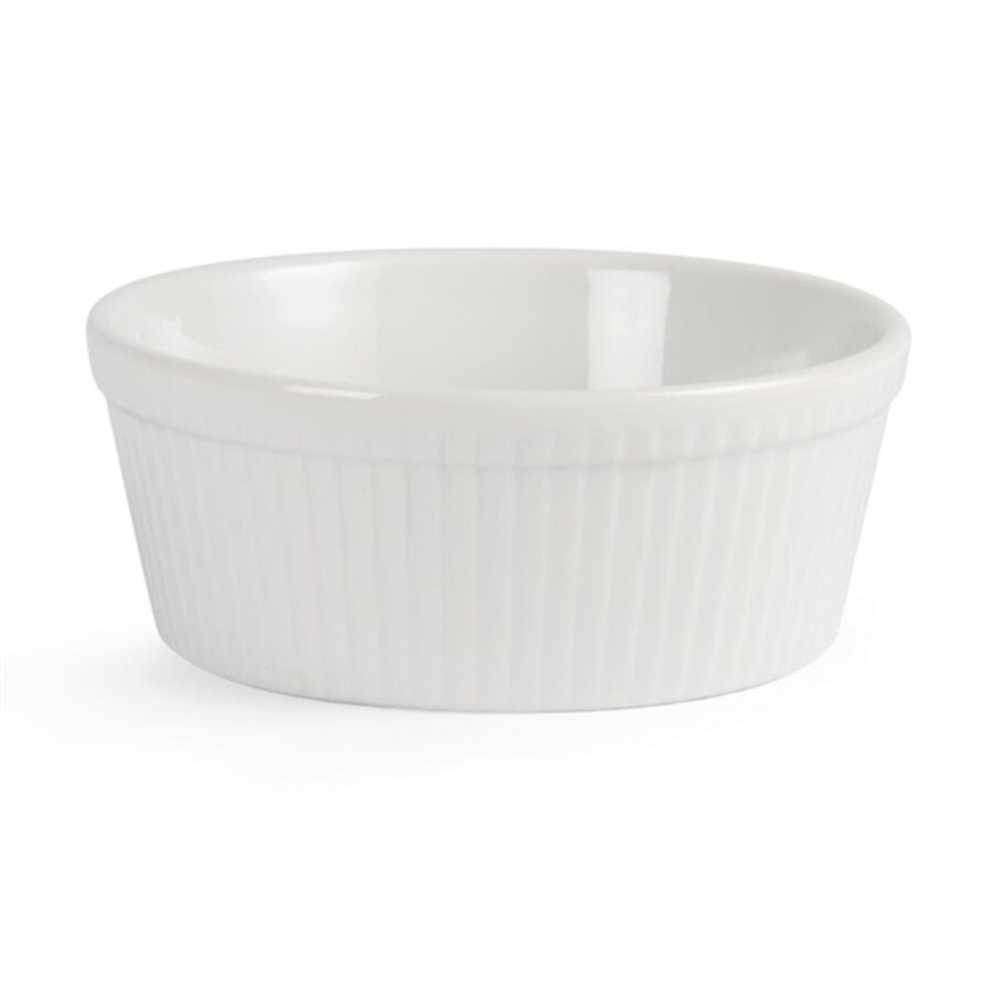 Whiteware round cake dish | 5.3(h)x13.4cm | 6 pieces