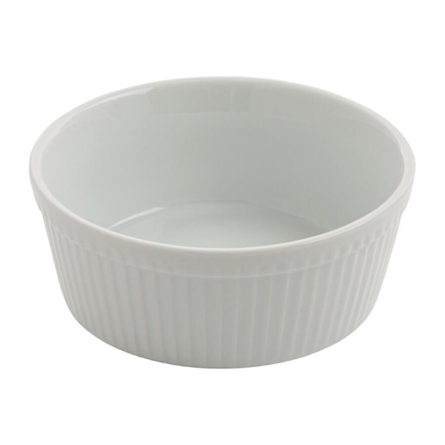 Runder Tortenständer aus Weißware | 5,3 (h) x 13,4 cm | 6 Stück