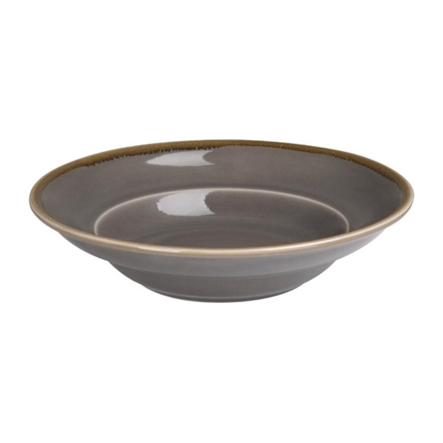 Kiln pasta bowls | dark grey | 25cm | 4 pieces