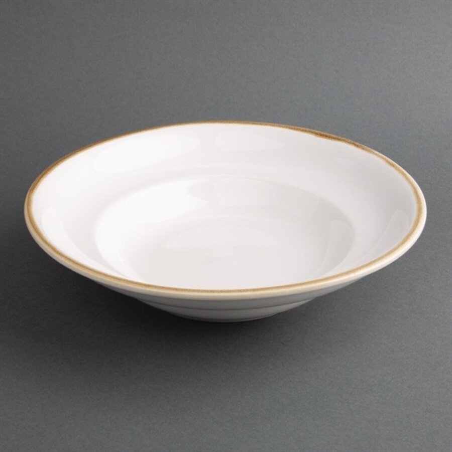 Kiln pasta bowls | chalk white | 25cm | 4 pieces