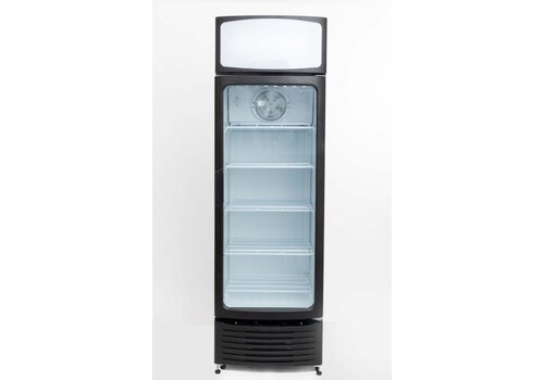  HorecaTraders Catering refrigerator with black door | 397 liters | 70 x 66 x (h) 213.5 cm 