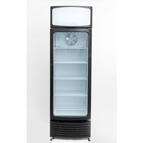  HorecaTraders Catering refrigerator with black door | 397 liters | 70 x 66 x (h) 213.5 cm 