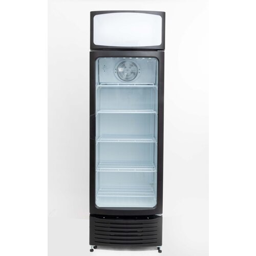  HorecaTraders Gastronomiekühlschrank mit schwarzer Tür | 397 Liter | 70 x 66 x (h)213,5 cm 