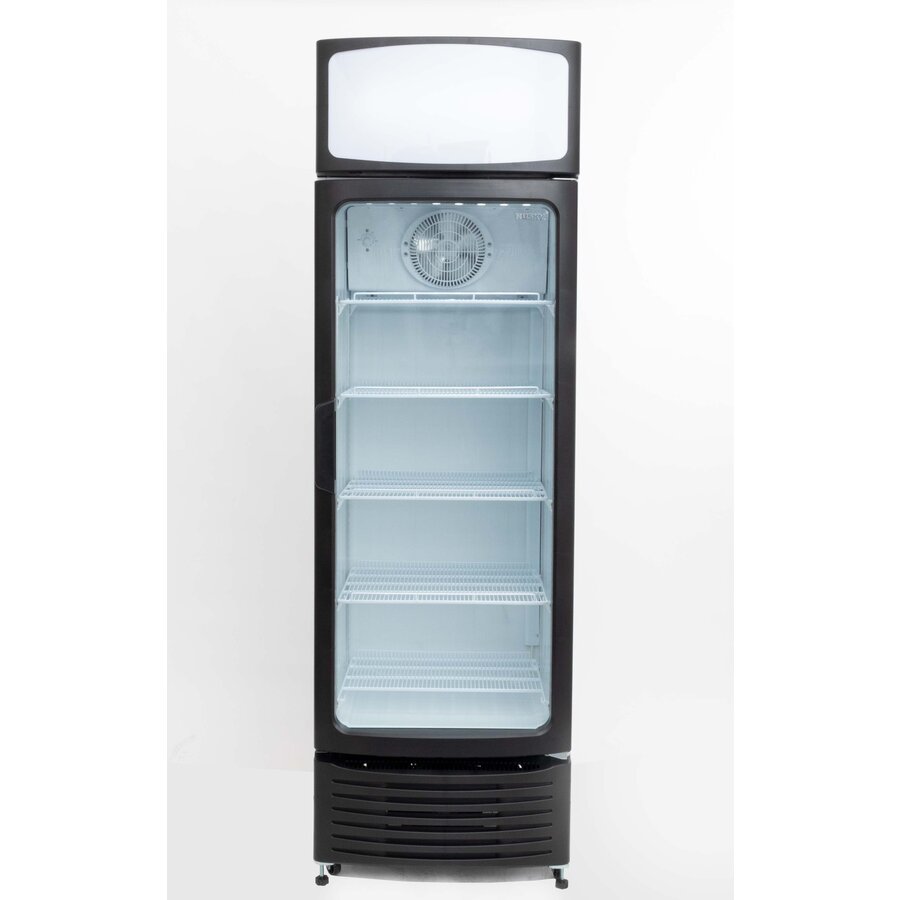 Gastronomiekühlschrank mit schwarzer Tür | 397 Liter | 70 x 66 x (h)213,5 cm