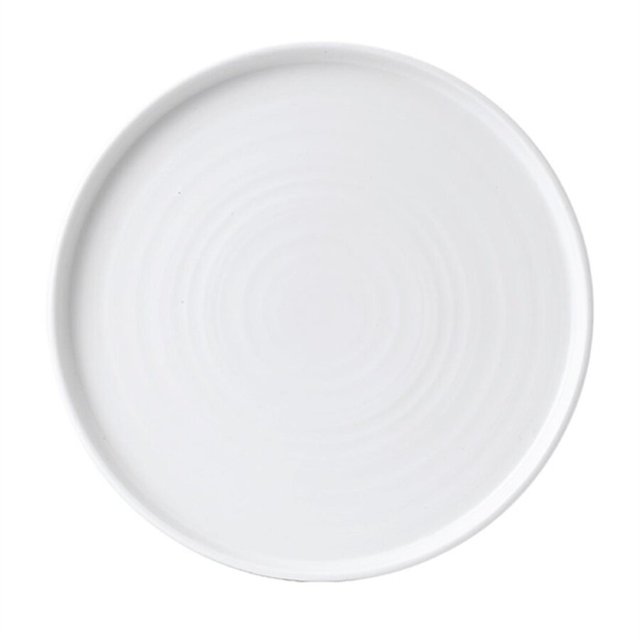 plates with raised edge | 21cm | White | 6 pieces