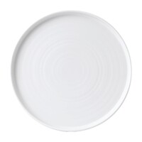 assiettes à bord relevé | 26 cm | blanc | 6 pièces