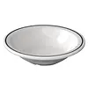 Crystalline melamine bowls with black rim | 15cm | 12 pieces