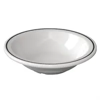 Bols en mélamine cristal avec bord noir | 15 cm | 12 pièces