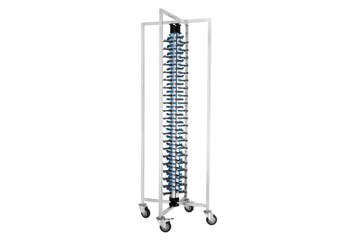  Vogue Mobile plate rack | 84x 30 cm plates | 70x70x(h)190 cm 
