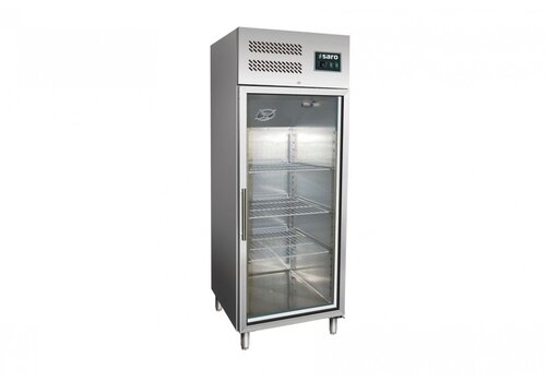  Saro Professionele koelkast met glasdeur | 2/1 GN | 537 Liter | 680x810x(h)200 cm 