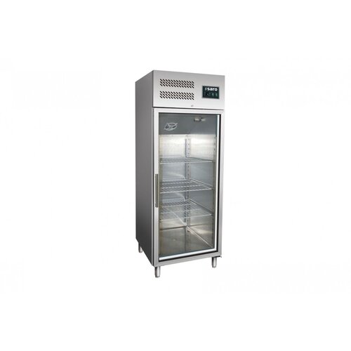  Saro Réfrigérateur professionnel avec porte vitrée | 2/1 GN | 537 litres | 680x810x(h)200 cm 