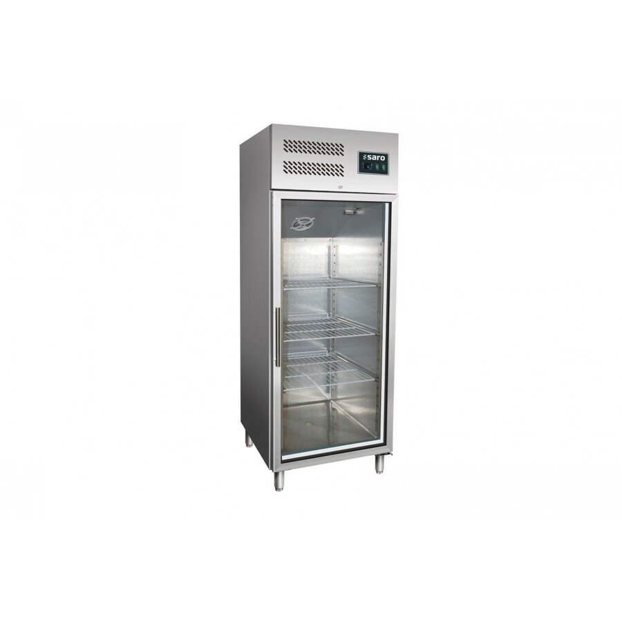 Profi-Kühlschrank mit Glastür | 2/1 GN | 537 Liter | 680x810x(h)200 cm