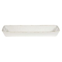 Stonecast Hints rectangular oven dishes | White | 160 x 530mm | 2 pieces