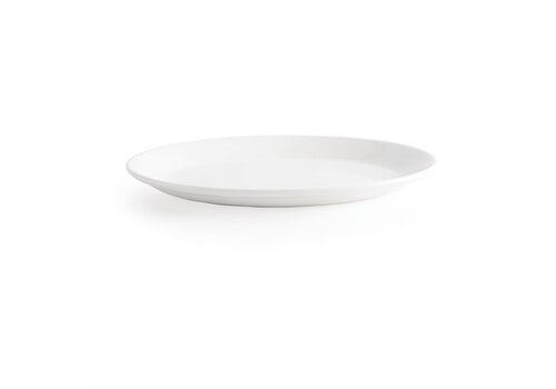  Churchill Assiettes ovales en faïence blanche | Ø 30,5cm | 12 pièces 