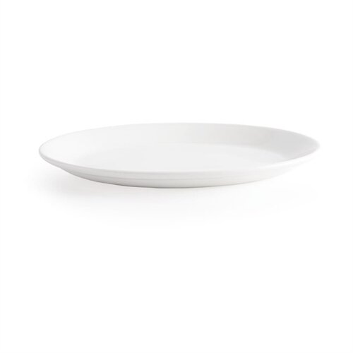  Churchill Ovale Teller aus Weißware | Ø 30,5cm | 12 Stück 