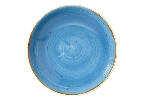  Churchill Stonecast ronde schalen | Blauw | Ø18,4cm | 12 stuks 