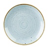 Churchill Assiettes rondes en pierre moulée | Ø26cm | bleu | 12 pièces