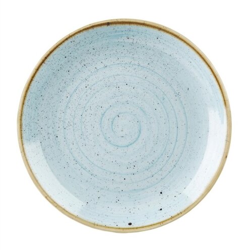  Churchill Assiettes rondes en pierre moulée | Ø26cm | bleu | 12 pièces 