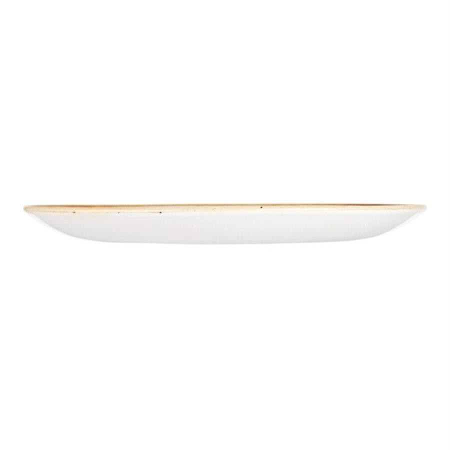 Assiettes rondes en pierre moulée | Ø26cm | bleu | 12 pièces