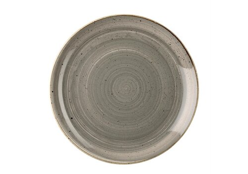  Churchill Stonecast round plates | Ø26cm | Gray | 12 pieces 