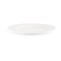 Whiteware Classic plates white 4 sizes (24 pieces)