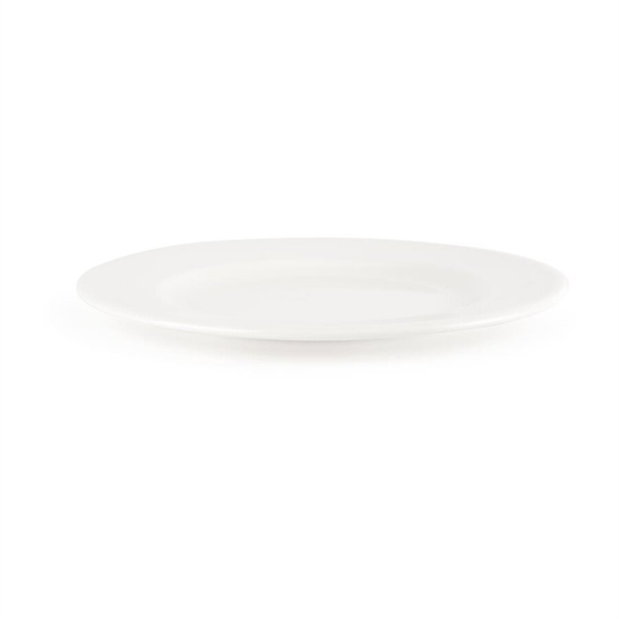 Assiettes blanches classiques Whiteware 4 tailles (24 pièces)
