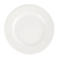 Whiteware Classic plates white 4 sizes (24 pieces)