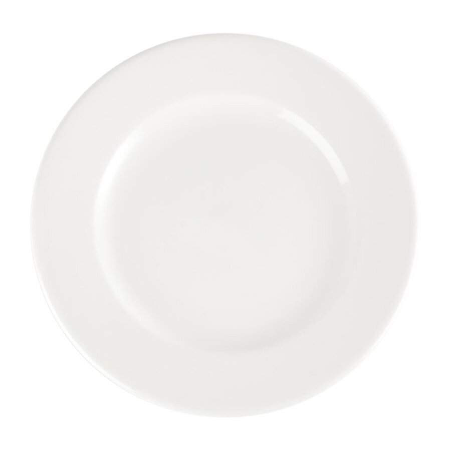 Assiettes blanches classiques Whiteware 4 tailles (24 pièces)