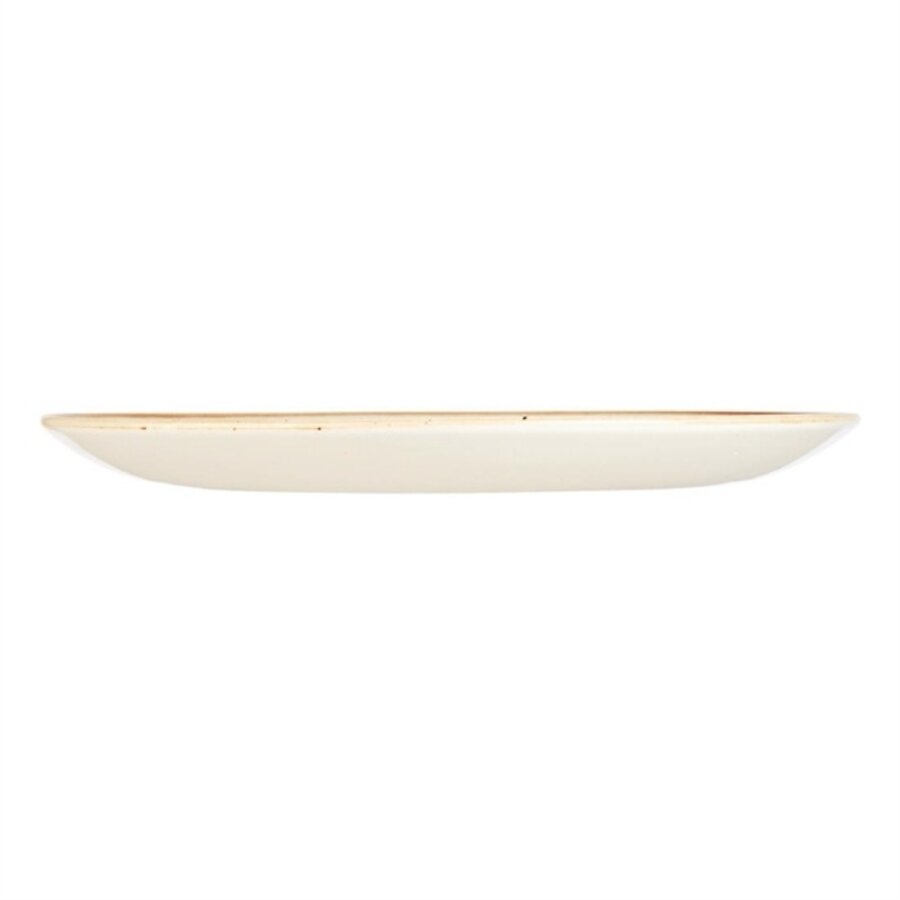 Assiettes rondes en pierre moulée | Bleu | Ø26cm | 12 pièces