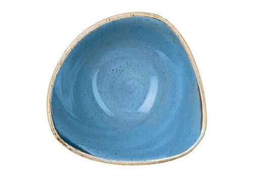  Churchill Stonecast triangular bowls | Blue | 12 pieces 