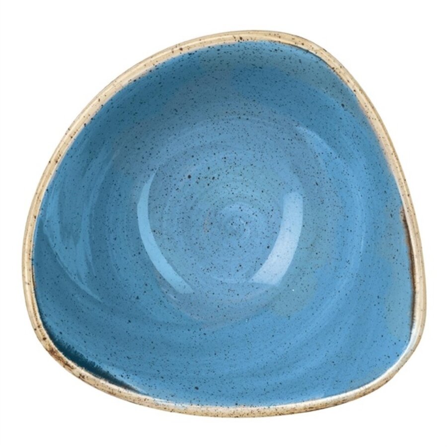 Bols triangulaires en pierre moulée | Bleu | 12 pièces