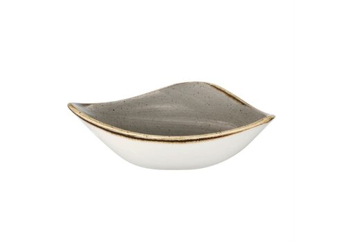  Churchill Bol triangulaire en pierre moulée | Gris | Ø153 mm | 12 pièces 