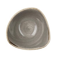Stonecast triangular bowl | Gray | Ø153mm | 12 pieces