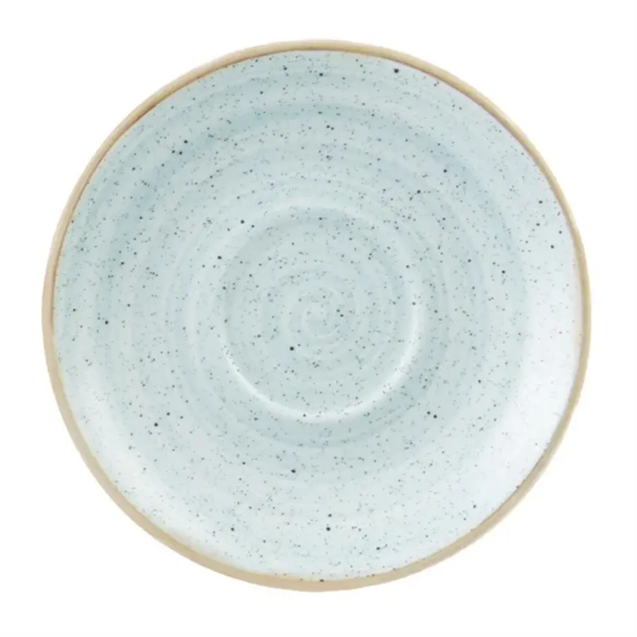 Stonecast cappuccino saucers | blue | Ø185mm | 12 pieces