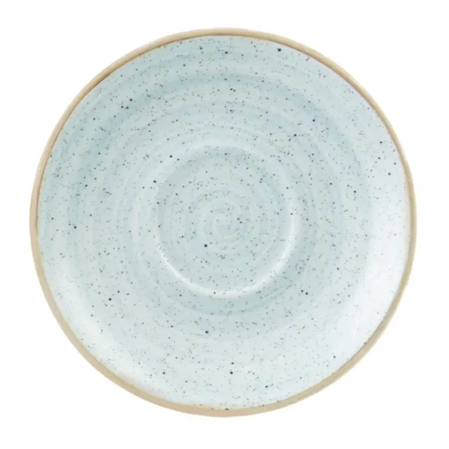 Stonecast cappuccino schotels | blauw | Ø185mm | 12 stuks