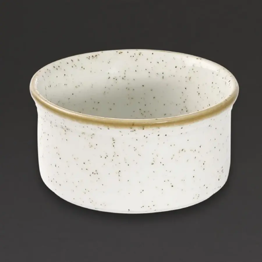 Ramequins en pierre moulée | blanc | Ø7cm | 24 pièces