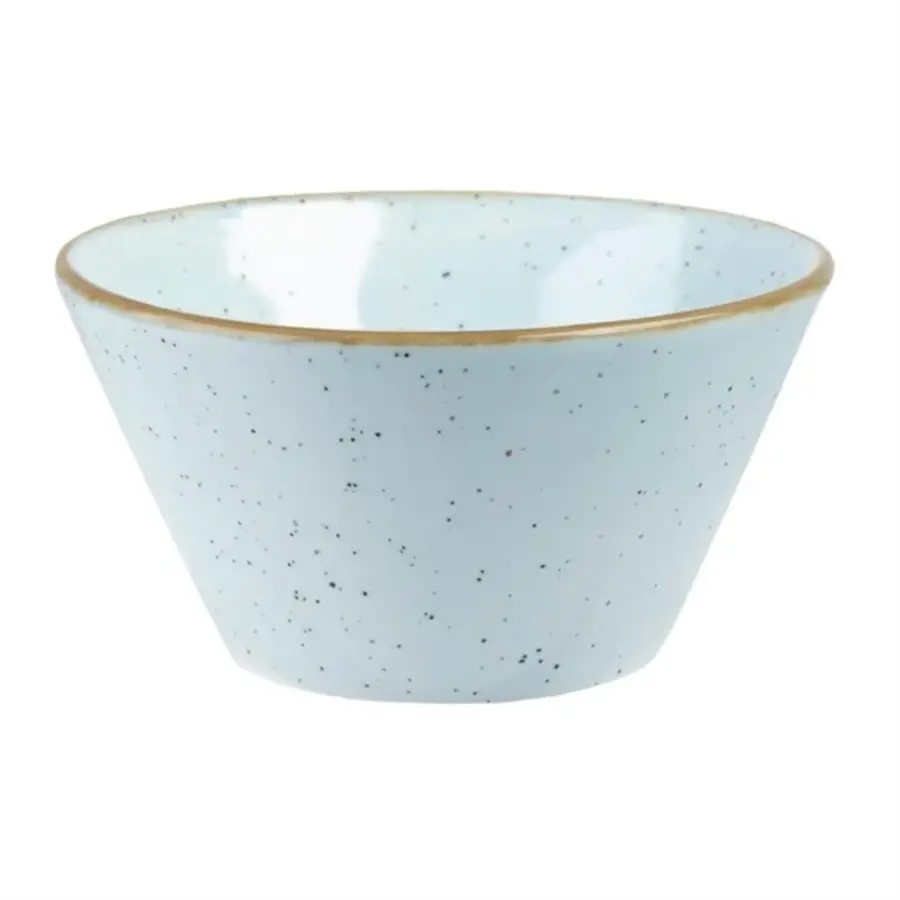 Bols ronds en pierre moulée bleu | Ø12,1 cm | 12 pièces