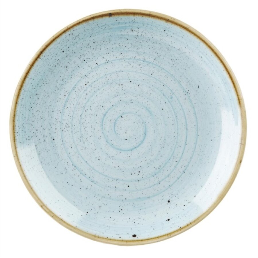 Stonecast ronde borden 20cm blauw (12 stuks)