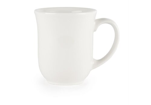  Churchill Tasses élégantes en porcelaine blanche | 280 ml | 24 pièces 