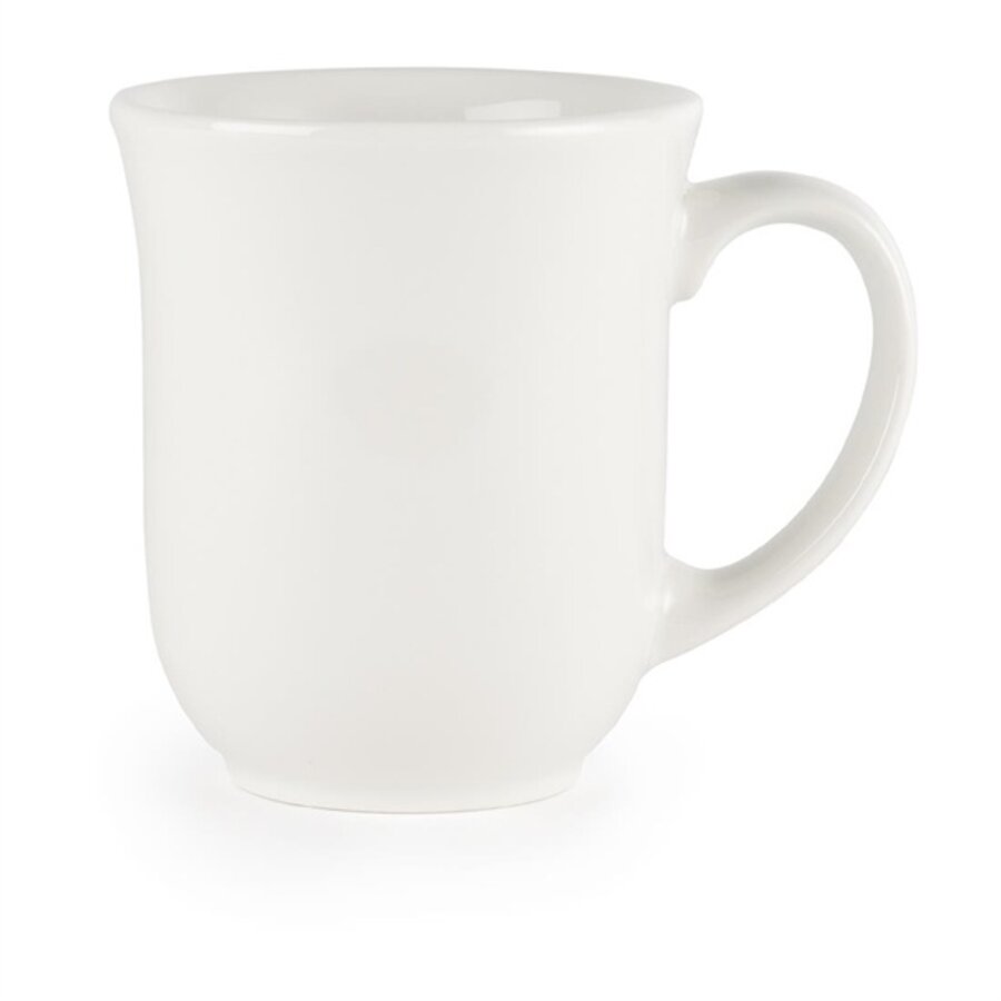 Elegante Tassen aus Weißware | 280 ml | 24 Stück