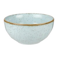 Bols à soupe ronds en pierre moulée bleu | Ø13,2cm | 12 pièces