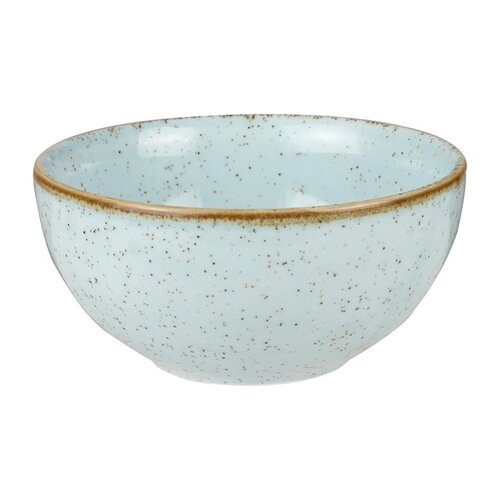  Churchill Bols à soupe ronds en pierre moulée bleu | Ø13,2cm | 12 pièces 
